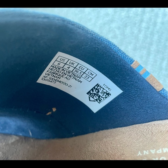 TOMS’s wedge jean sandal size 6 - Picture 2 of 7